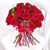Страстное Фламенко - букет из красных роз